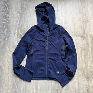 Dover Dark Blue Kids Zip-Up Athletic Hoodie Small